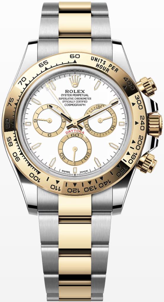 Rolex Cosmograph Daytona 40mm Two-Tone Yellow Gold White Dial 126503 – New 2025