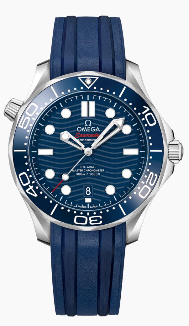 Omega Seamaster Diver 300M Blue Rubber