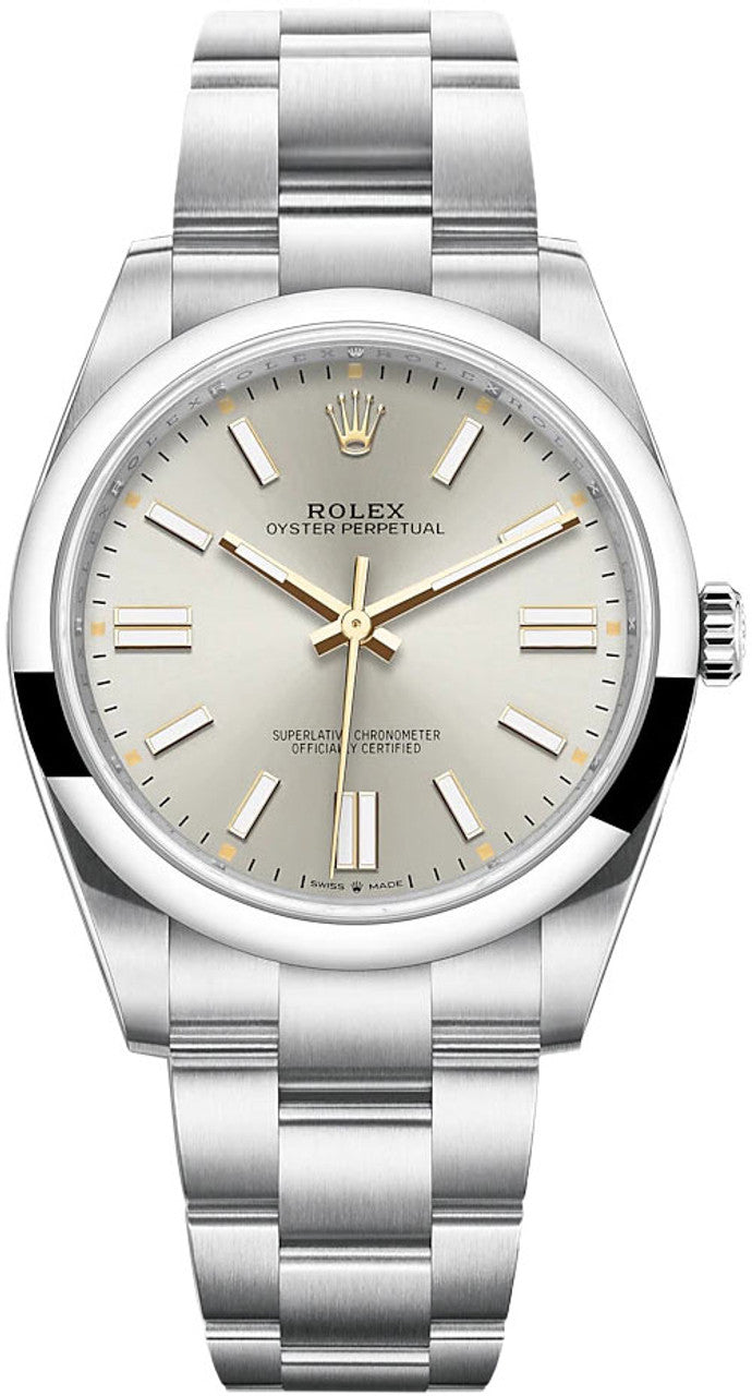 Rolex Oyster Perpetual 41mm Silver Dial - 124300 - Brand New 2024