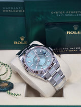 Sky-Dweller 336934 Annual Calendar & Dual Time Display – Green Dial Close-Up