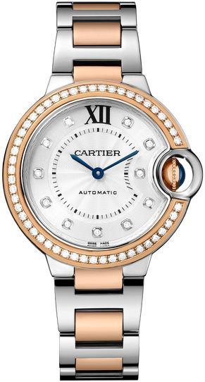 Cartier Ballon Bleu Small 33mm Silver & Diamonds Dial W3BB0023 - New 2026