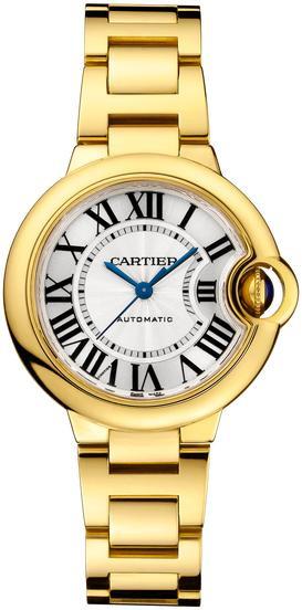 Cartier Ballon Bleu Small 33mm 18k Yellow Gold Silver Dial WGBB0045 - New 2026