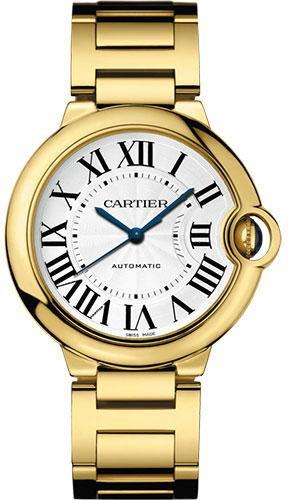 Cartier Ballon Bleu Medium 36mm 18k Yellow Gold Silver Dial WGBB0046 - New 2026