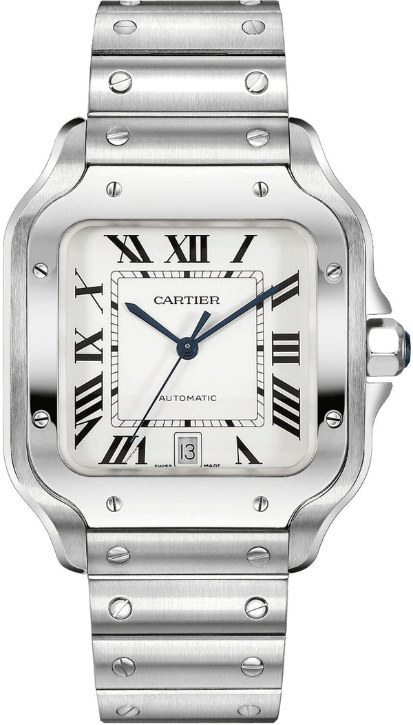Cartier Santos Large White Dial WSSA0018