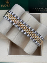 Rolex Lady Datejust 31mm Black/Dark Grey Mother of Pearl Diamond Dial Fluted Two-Tone Jubilee - 278273 - New 2025