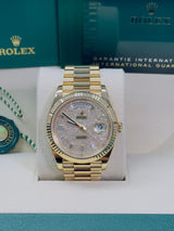 Rolex Yellow Gold President Day Date 40mm Diamond Pave Dial - 228238 - New 2025