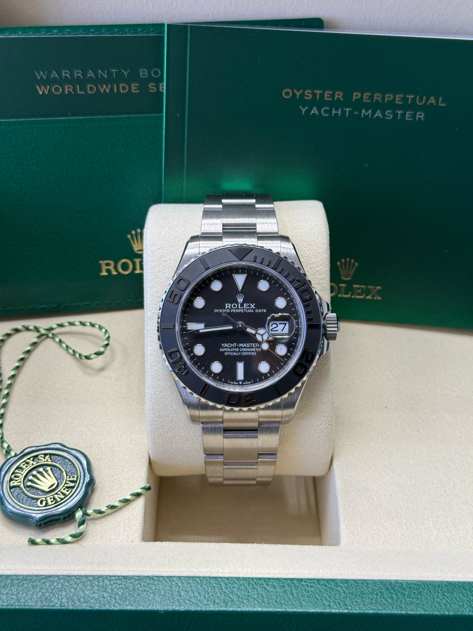 Rolex Yacht-Master 42mm Black Dial Titanium Cerachrom Bezel Oyster Bracelet – 226627 – New 2025 / 2026