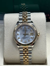 Rolex Lady Datejust 31mm Mother of Pearl Diamond Dial Two-Tone Jubilee - 278273 - New 2025