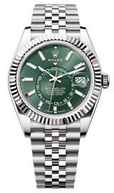 Rolex Sky-Dweller 42mm Stainless Steel Green Dial Jubilee - 336934 - New 2025