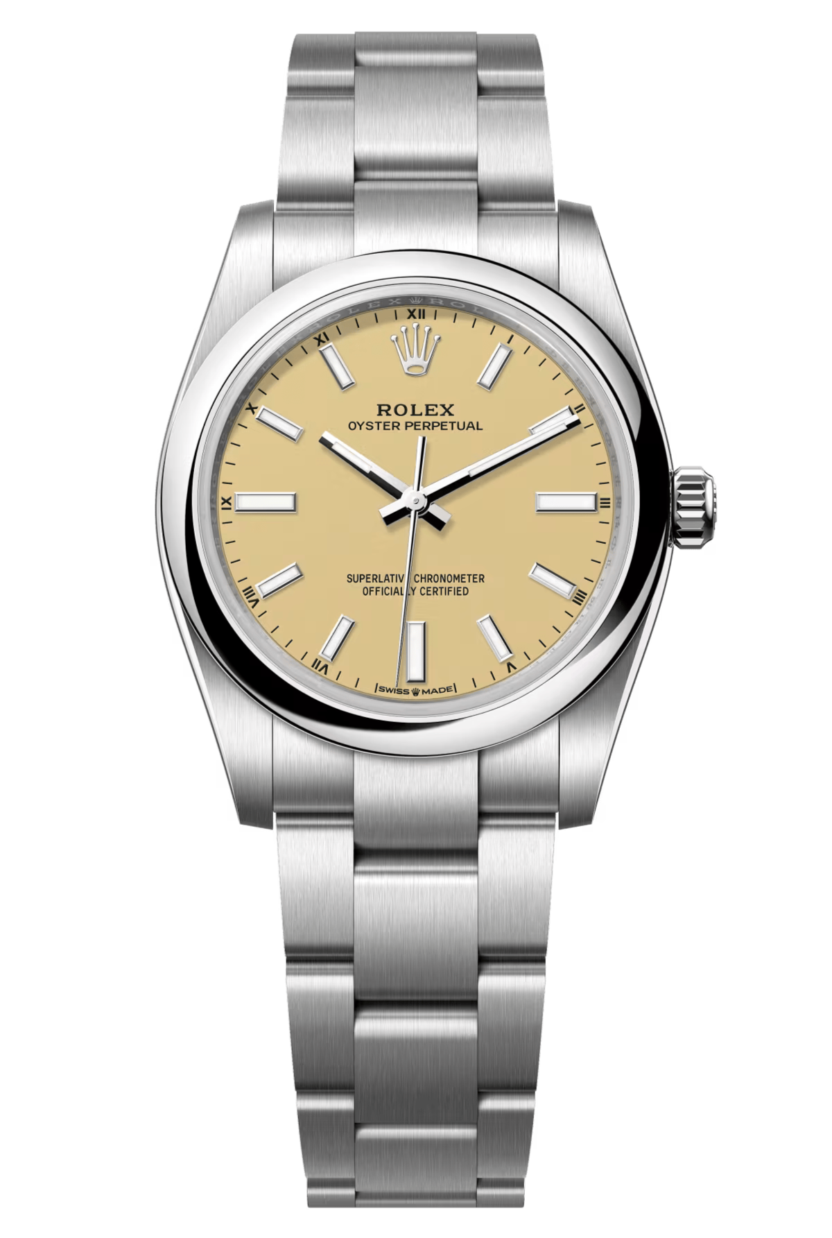 Rolex Oyster Perpetual 34mm Beige Dial - 124200 - New 2025 / 2026