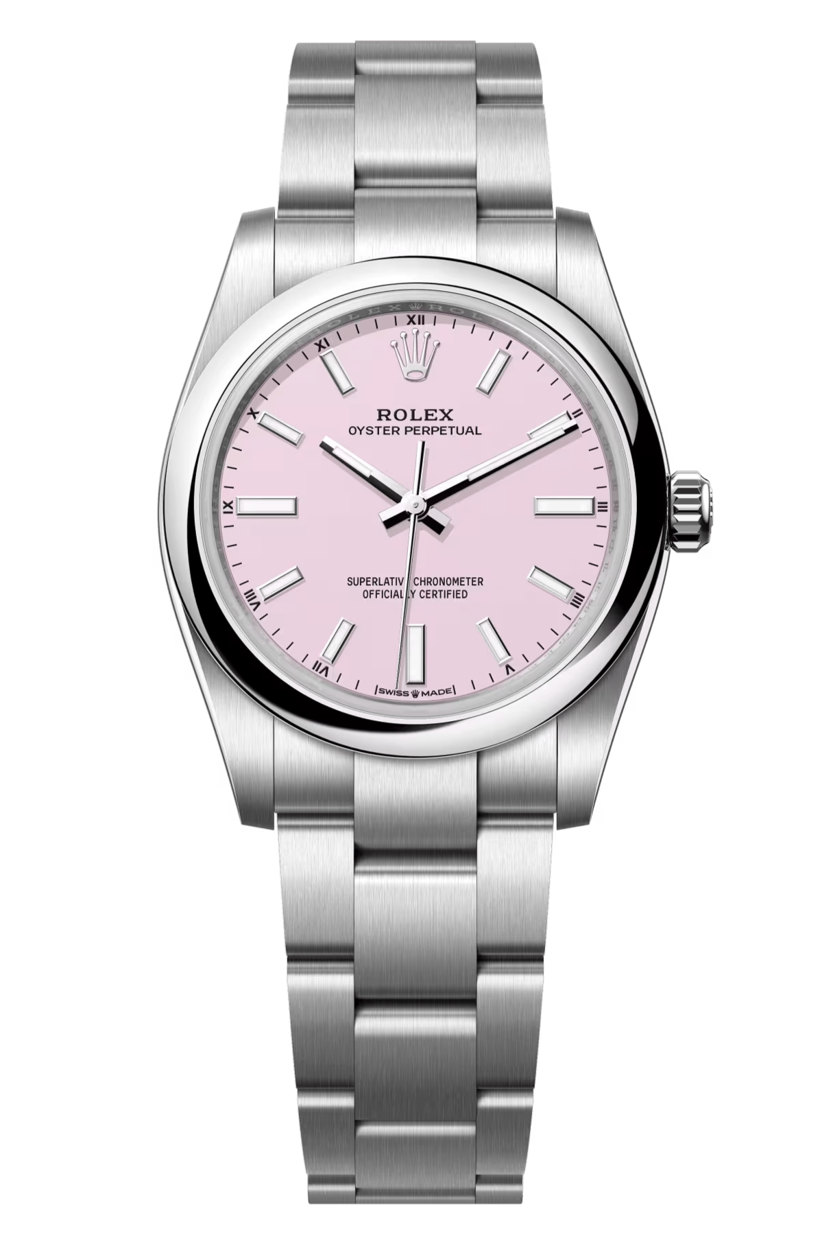 Rolex Oyster Perpetual 34mm Candy Pink Dial - 124200 - New 2025 / 2026