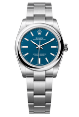 Rolex Oyster Perpetual 34mm Med Blue Dial - 124200 - New 2025