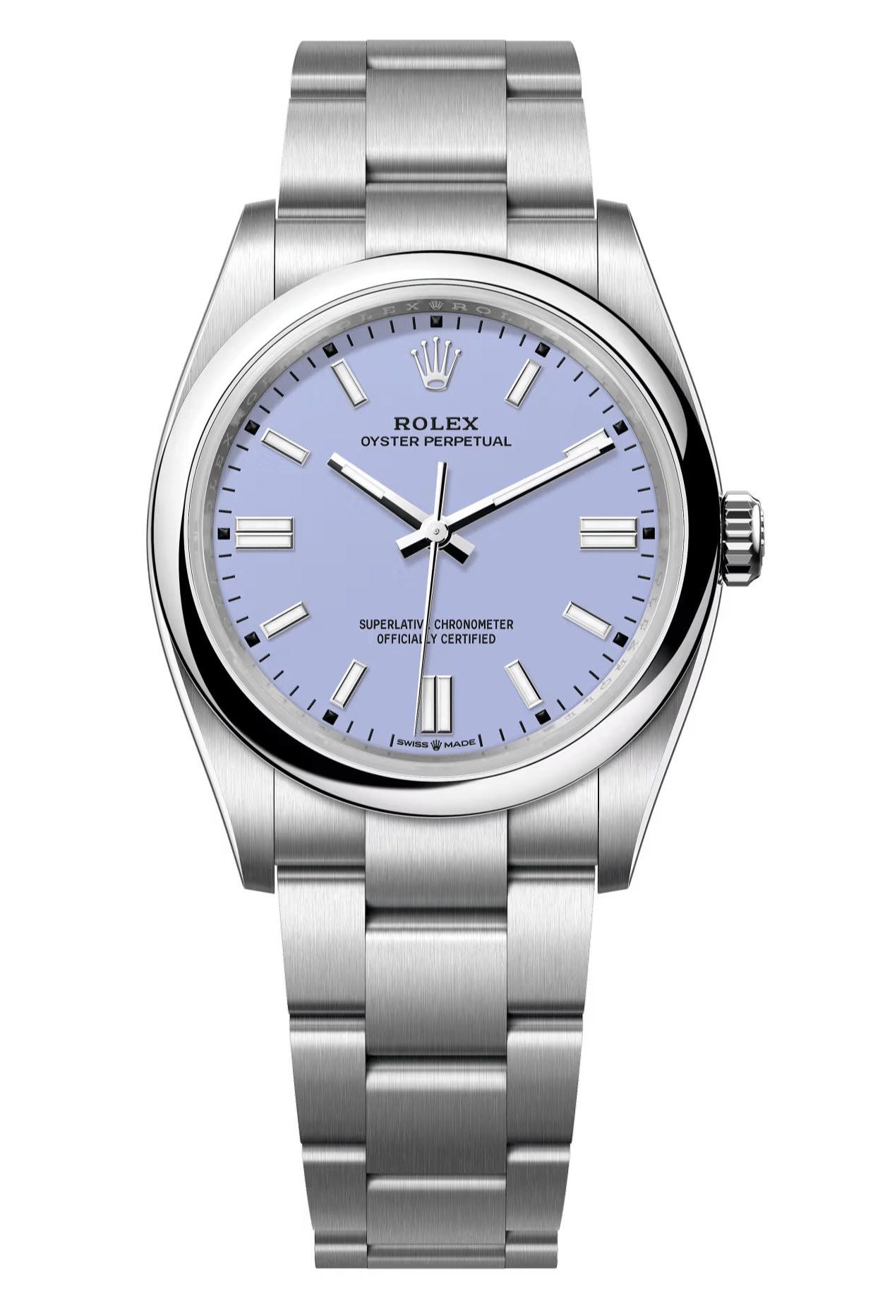 Rolex Oyster Perpetual 36mm Lavender Dial Oyster Bracelet – 126000 – New 2025