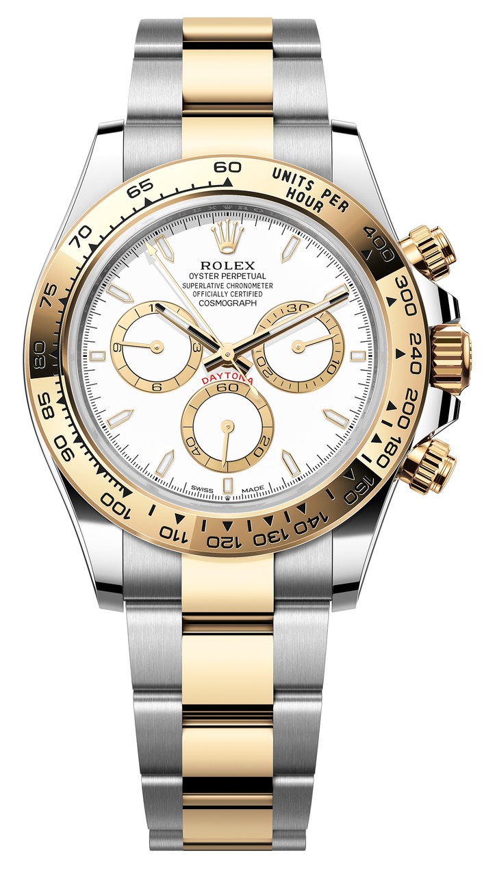 Rolex Cosmograph Daytona 40mm Two Tone Yellow Gold White Dial 126503 Brand New 2024