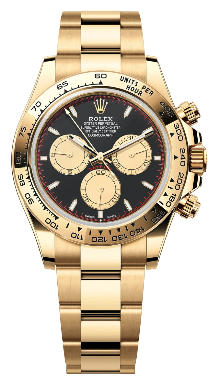 Rolex Cosmograph Daytona 40mm Yellow Gold Paul Newman Black Dial 126508 New 2024