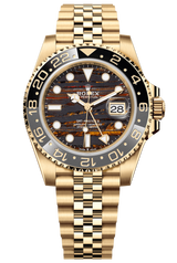 Rolex GMT-Master II 40mm Yellow Gold Jubilee Tiger Iron Dial - 126718GRNR - New 2025