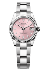 Rolex Lady Datejust 31mm Pink Index Dial Fluted Oyster - 278274 - New 2025