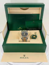 Rolex Datejust 41mm Two-Tone Yellow Gold Fluted Bezel Black Diamond Dial Jubilee - 126333 - New 2025