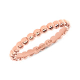 Solid Gold Beaded Fashion Ring