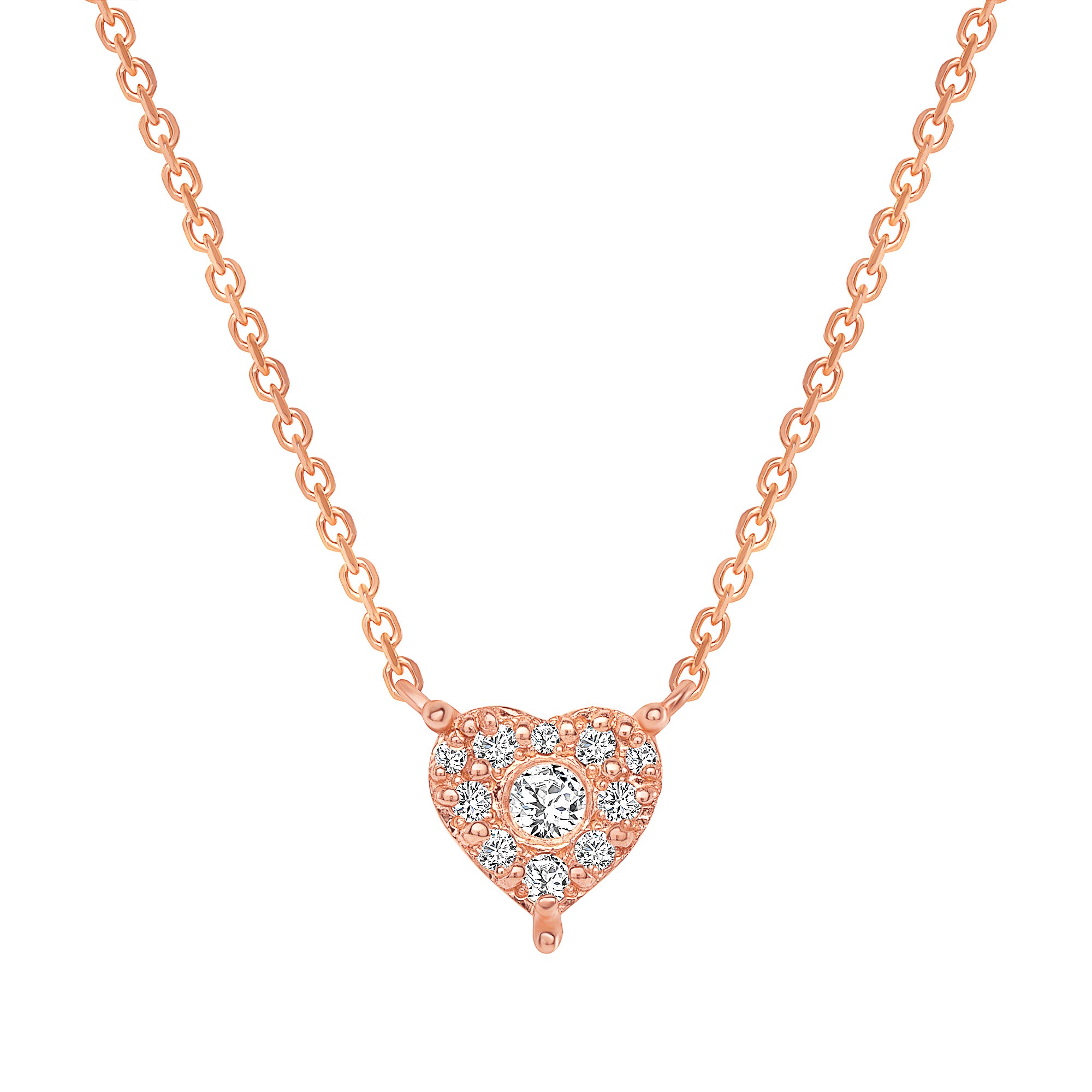Rose Gold Heart Pendant