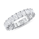 Emerald Cut Natural Eternity Band - 7 Carat