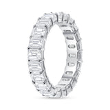 Emerald Cut Natural Eternity Band - 7 Carat