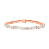 Rose Gold Radiant-Cut Diamond Bracelet