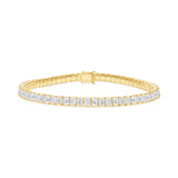 Gold Radiant-Cut Diamond Bracelet