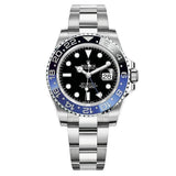 Rolex GMT-Master II 40mm Black Dial Blue/Black Bezel Oyster "Batman" - 126710BLNR - New 2025