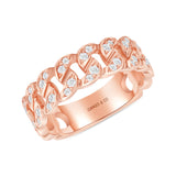 Natural Diamond Cuban Ring