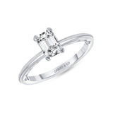 Emerald Diamond Engagement Ring