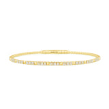 Gold Natural Diamond Bangle