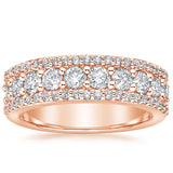 Half-Way Natural Diamond Eternity Ring, Wedding Band