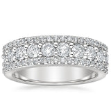 Half-Way Natural Diamond Eternity Ring, Wedding Band