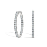 Diamond Eternity Hoop Earrings