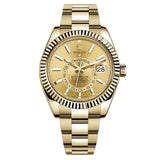 Rolex Sky-Dweller 42mm Yellow Gold Champagne Dial Oyster - 336938 - New 2025