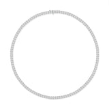 18k Gold Oval Cut Diamond Tennis Necklace