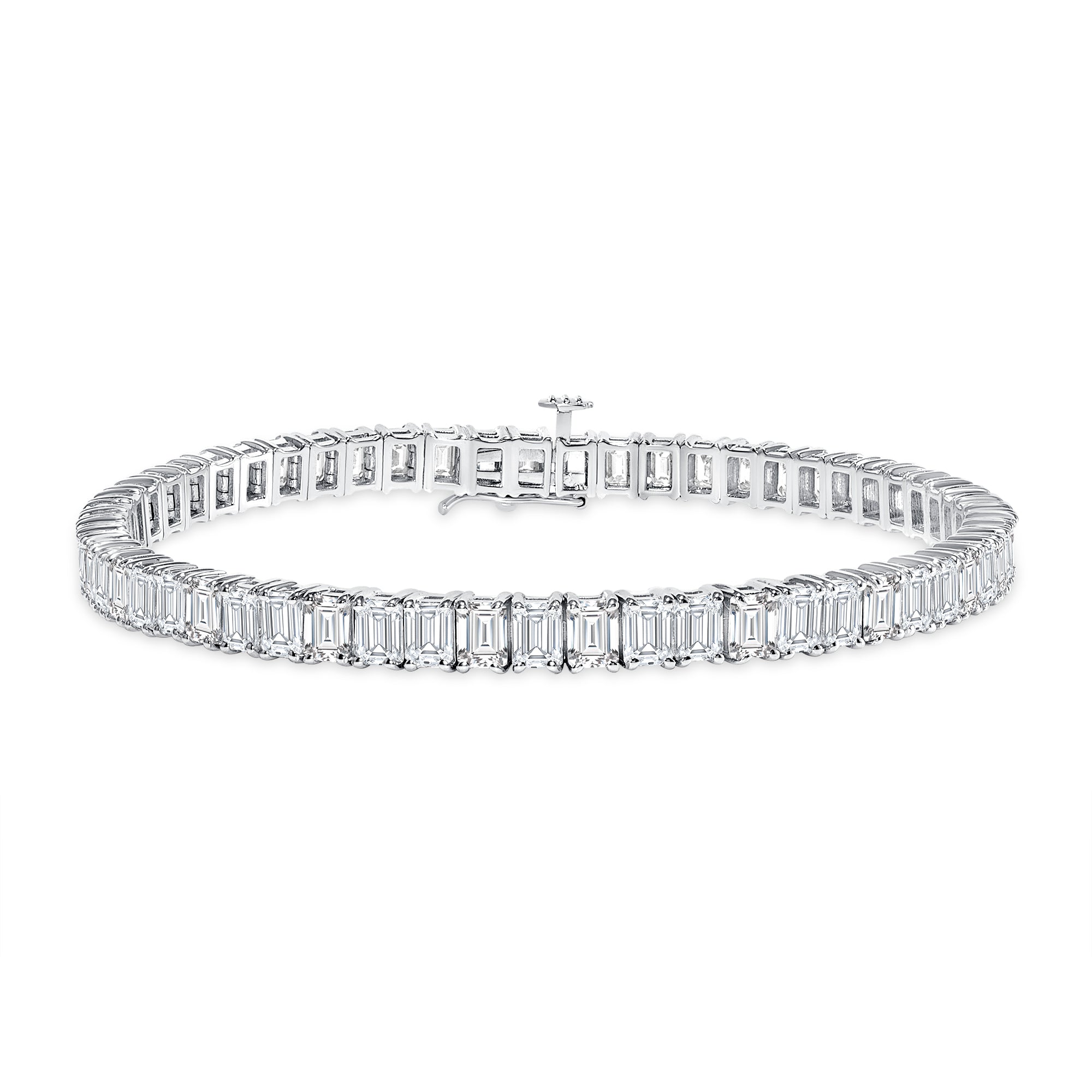 Diamond Tennis Bracelet - Emerald Cut Diamonds