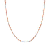 Rose Gold Diamond Tennis Necklace