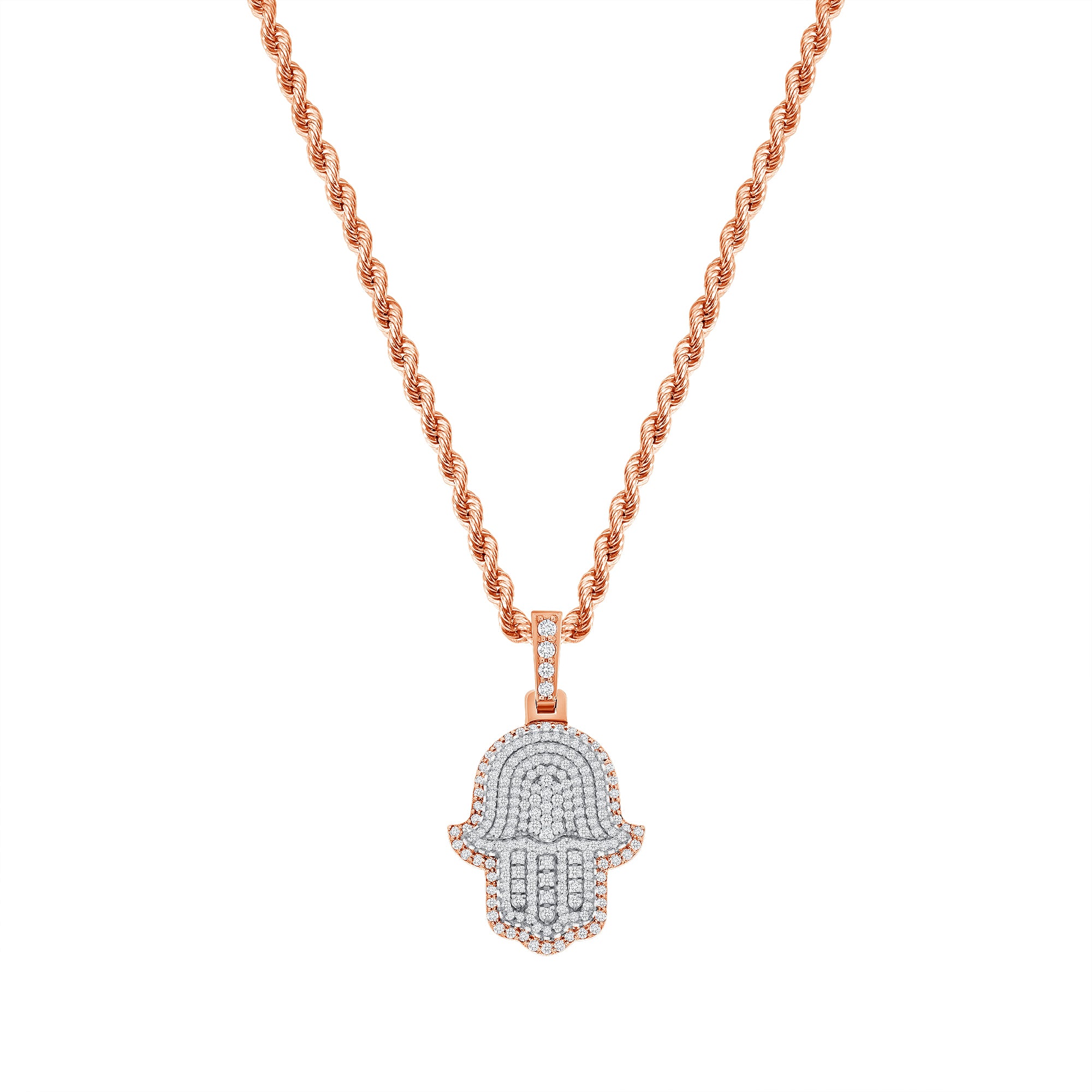 Rose Gold Hamsa Necklace