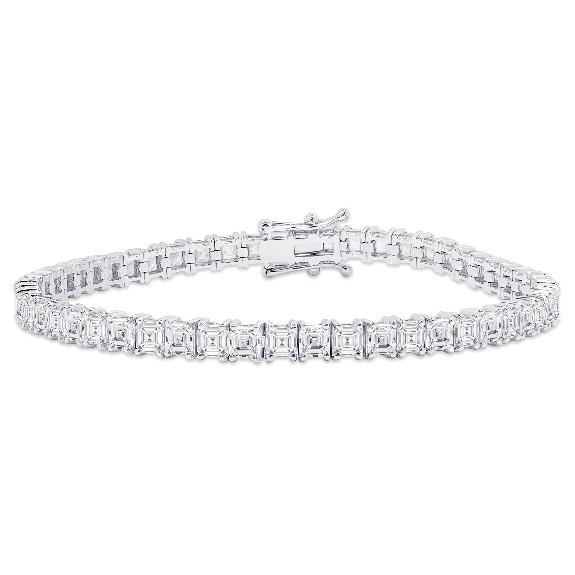 14k White Gold Diamond Tennis Bracelet