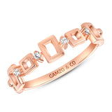Rose Gold Squared Beauty Ring