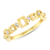 Yellow gold Squared Beauty Ring