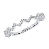 White Gold Wavy Ring