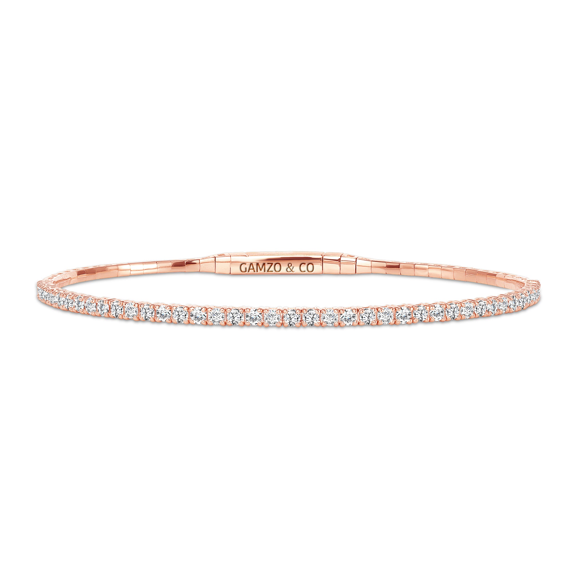 Rose Gold Diamond Bangle
