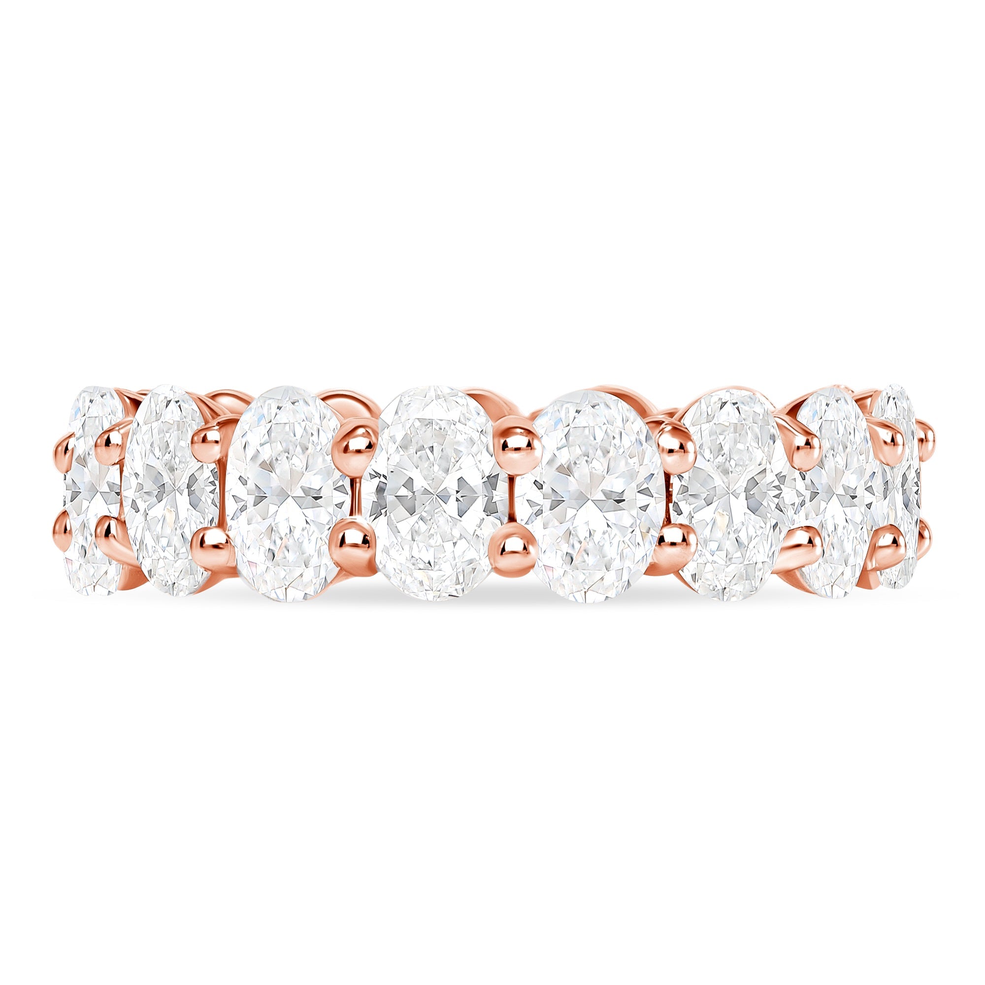 Rose Gold Oval Eternity Band