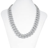 White Gold Iced Out Diamond Miami Cuban 14 Gold