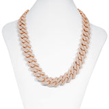 Rose Gold Iced Out Diamond Miami Cuban 14 Gold