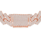 Iced Out Diamond Miami Cuban 14  Rose Gold