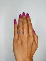 Emerald Cut Natural Diamond Solitaire Engagement Ring with Millgrain (GIA Certified)